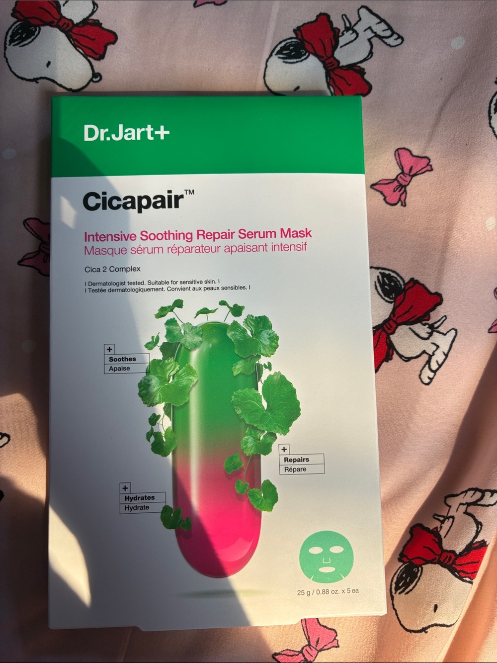 Dr Jart Cicapair Tiger Grass Calming serum masks 5 pack exp 202805
